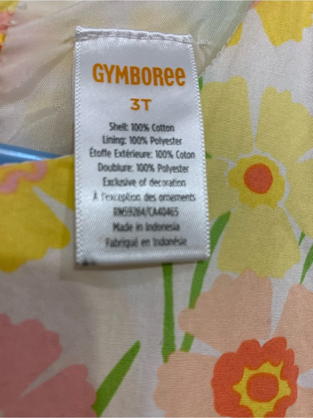 Gymboree Yellow Floral “Spring Jubilee” Sz 3 Toddler Dress.             3784